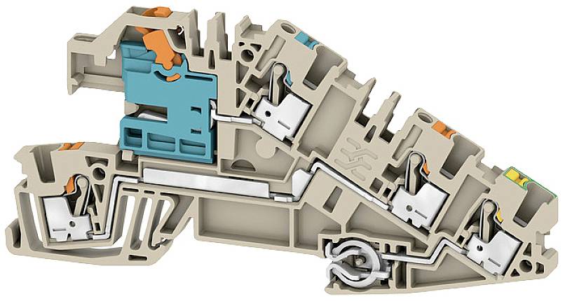 Weidmüller 2668950000 Installationsetagenklemme Steckanschluss Beige 50 St.