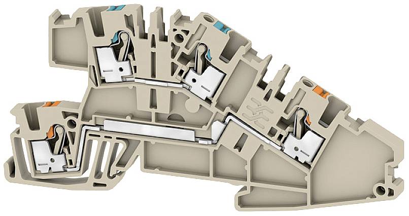 Weidmüller 2668910000 Installationsetagenklemme Steckanschluss Beige 50 St.