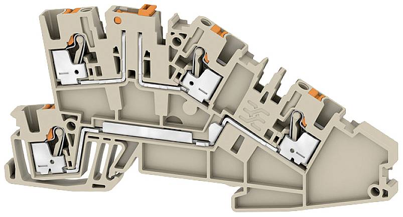 Weidmüller 2668980000 Installationsetagenklemme Steckanschluss Beige 50St.