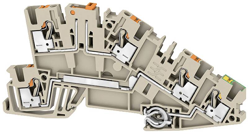 Weidmüller 2669040000 Installationsetagenklemme Steckanschluss Beige 50St.