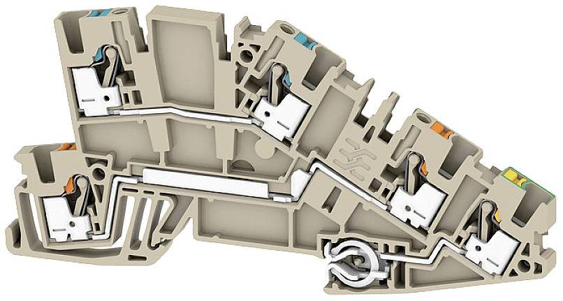 Weidmüller 2669020000 Installationsetagenklemme Steckanschluss Beige 50St.