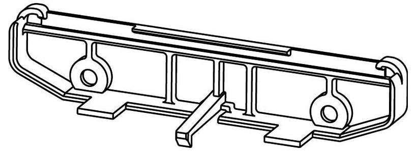 Weidmüller AP 100 GN Anschlussblende 27.2 x 23.8 Grün 20St.