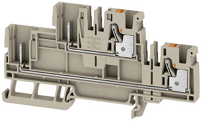 Weidmüller 2676050000 Durchgangsreihenklemme Steckanschluss Beige 50St.