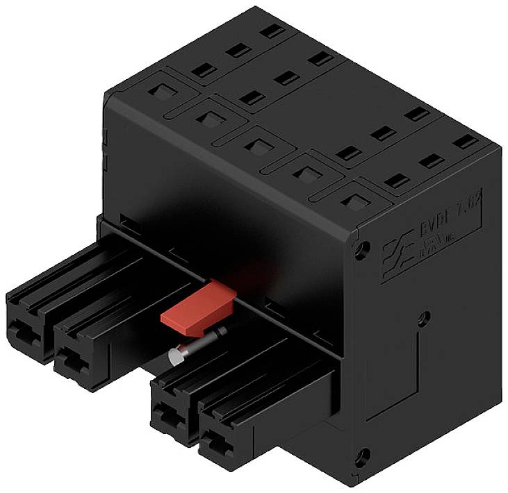 Weidmüller Buchsengehäuse-Kabel Polzahl Gesamt 4 Rastermaß: 7.62mm 2720580000 24St.