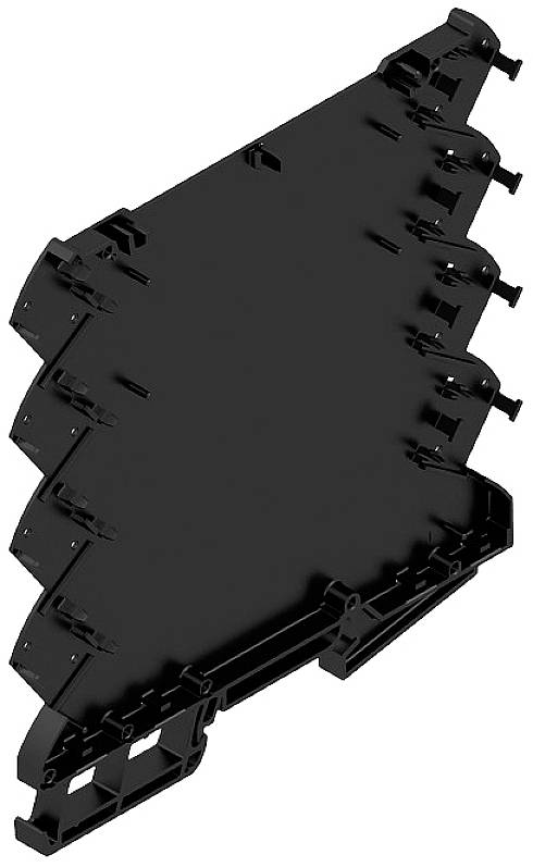 Weidmüller CH20M6 BP 4P-4P BK LF 1 1261494 Hutschienen-Gehäuse Basiselement geschlossen, für Hutschienenmontage 6.1 x 110.7 Kunststoff Schwarz 50