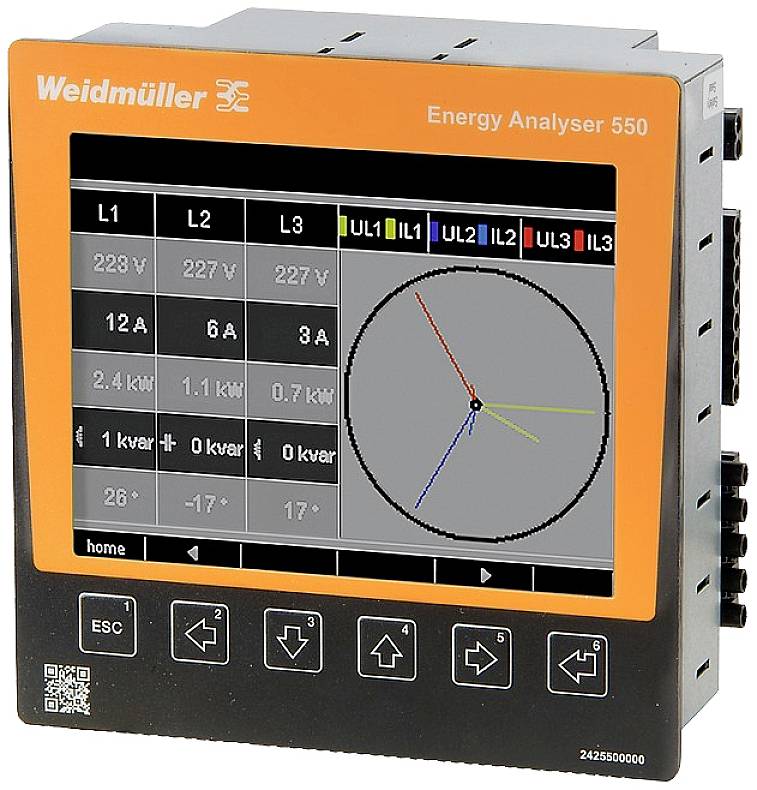 Weidmüller ENERGY ANALYSER 550-24 Digitales Einbaumessgerät