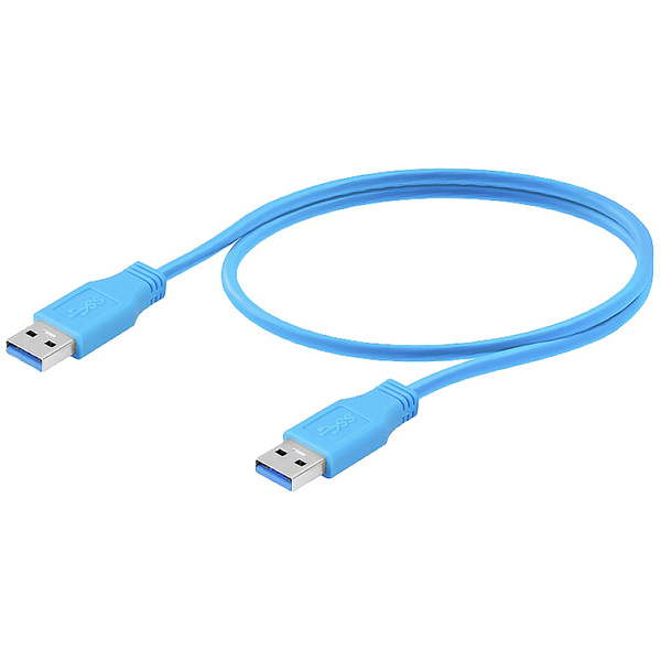 Weidmüller USB-Kabel USB-A Stecker 5.00 m Blau PVC-Mantel 2581730050