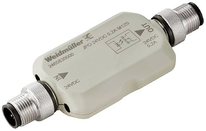 Weidmüller JPO 24VDC 0.2A M12S 2465830000 Buskoppler