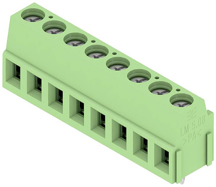 Weidmüller 1915640000 Schraubklemmblock 2.5mm² Polzahl 8 Grün 50St.