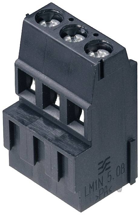 Weidmüller 1766320000 Schraubklemmblock 2.5mm² Polzahl 2 Schwarz 100St.