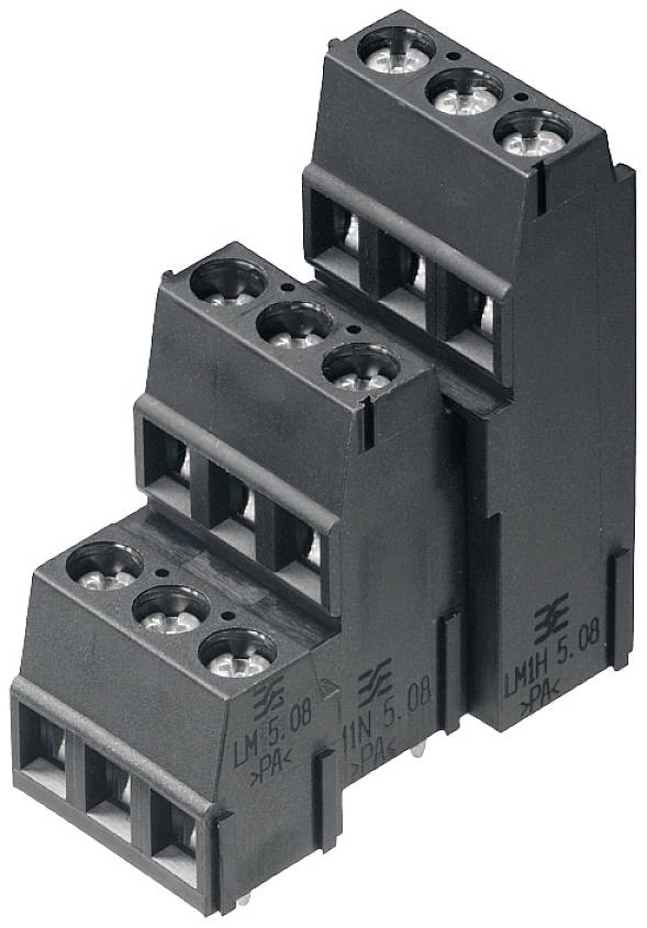Weidmüller 1769930000 Schraubklemmblock 2.5mm² Polzahl 6 Schwarz 50St.