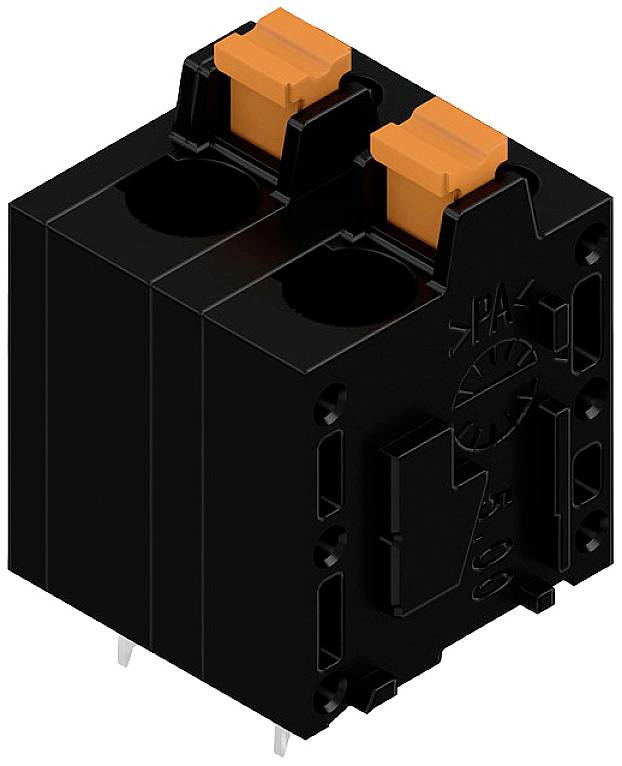 Weidmüller 2774430000 Federkraftklemmblock 2.5mm² Polzahl 2 Schwarz 100St.