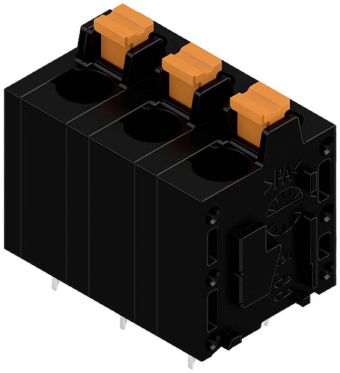 Weidmüller 2774440000 Federkraftklemmblock 2.5mm² Polzahl 3 Schwarz 65St.