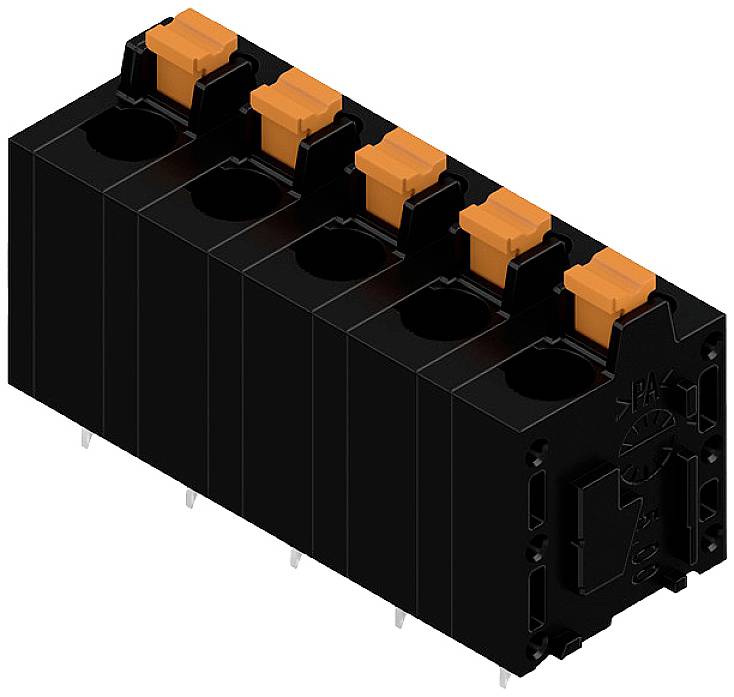 Weidmüller 2774460000 Federkraftklemmblock 2.5mm² Polzahl 5 Schwarz 40St.