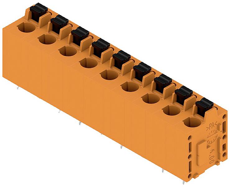 Weidmüller 2774610000 Federkraftklemmblock 2.5mm² Polzahl 9 Orange 20St.