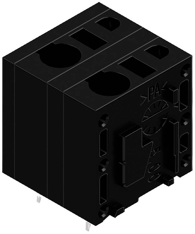 Weidmüller 2774650000 Federkraftklemmblock 2.5 mm² Polzahl 2 Schwarz 100 St.