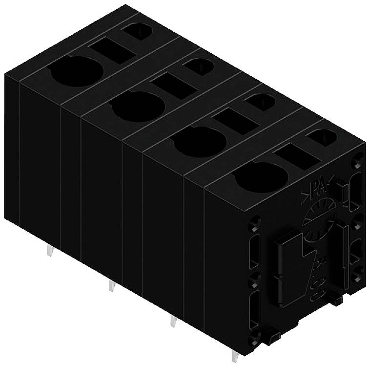 Weidmüller 2774670000 Federkraftklemmblock 2.5 mm² Polzahl 4 Schwarz 50 St.