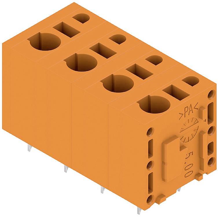 Weidmüller 2774780000 Federkraftklemmblock 2.5mm² Polzahl 4 Orange 50St.