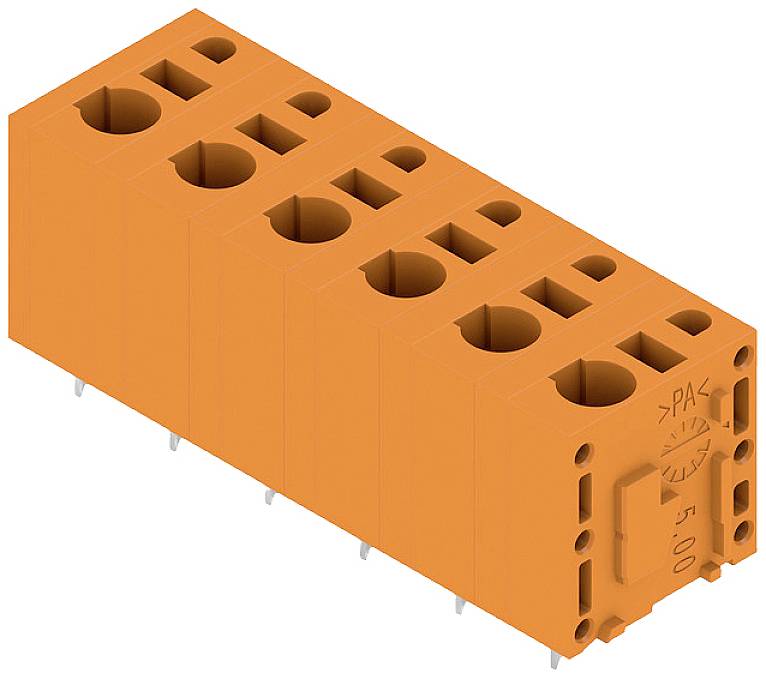 Weidmüller 2774800000 Federkraftklemmblock 2.5mm² Polzahl 6 Orange 30St.