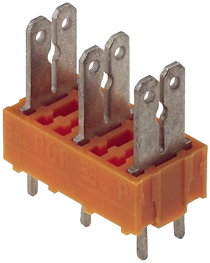 Weidmüller 9500690000 Flachstecker verzinnt Orange 50 St.