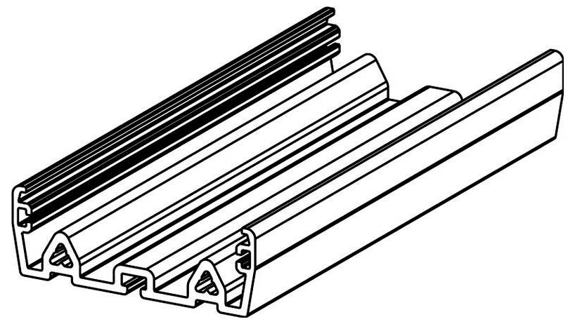 Weidmüller PF RS 45 GR 1000MM Hutschienen-Gehäuse Basiselement 45 x 15.2 Grau 10St.