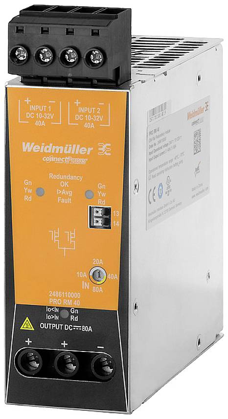 Weidmüller 2486110000 Redundanzmodul 96A Anzahl Ausgänge: 1 x