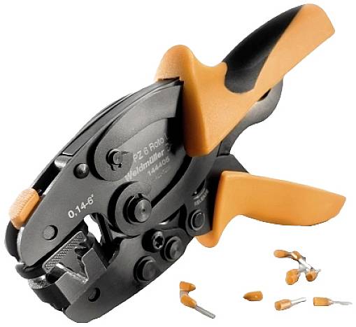 Weidmüller PZ 6 ROTO L ZERT 1527230000 Crimpzange Aderendhülsen 0.14 bis 6mm²