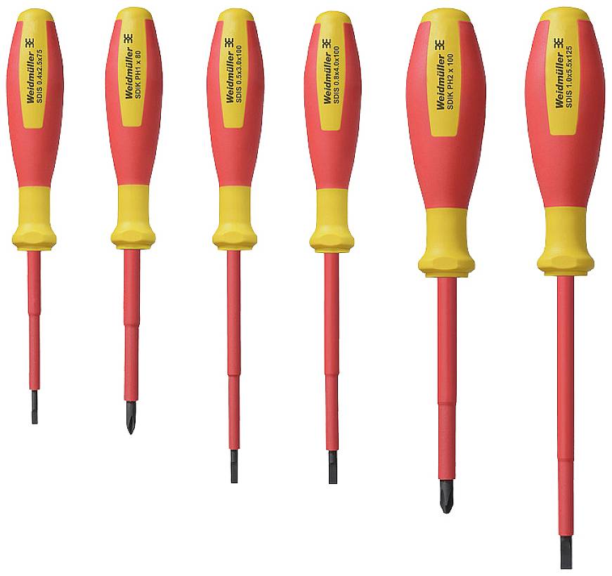 Weidmüller SDI SET S2.5-5.5/PH1/2 VDE Schraubendreher-Set Schlitz, Kreuzschlitz Phillips