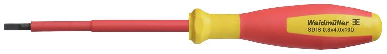 Weidmüller SDIS 0.8X4.0X100 Schlitz-Schraubendreher Klingenbreite: 4mm Klingenlänge: 100mm
