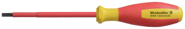 Weidmüller SDIS 1.0X5.5X125 Schlitz-Schraubendreher Klingenbreite: 5.5mm Klingenlänge: 125mm
