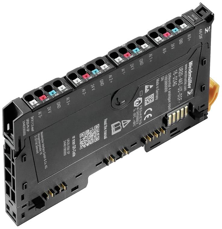 Weidmüller UR20-4AI-UI-DIF-16-DIAG 1993880000 SPS-Eingangs-Modul 24 V/DC