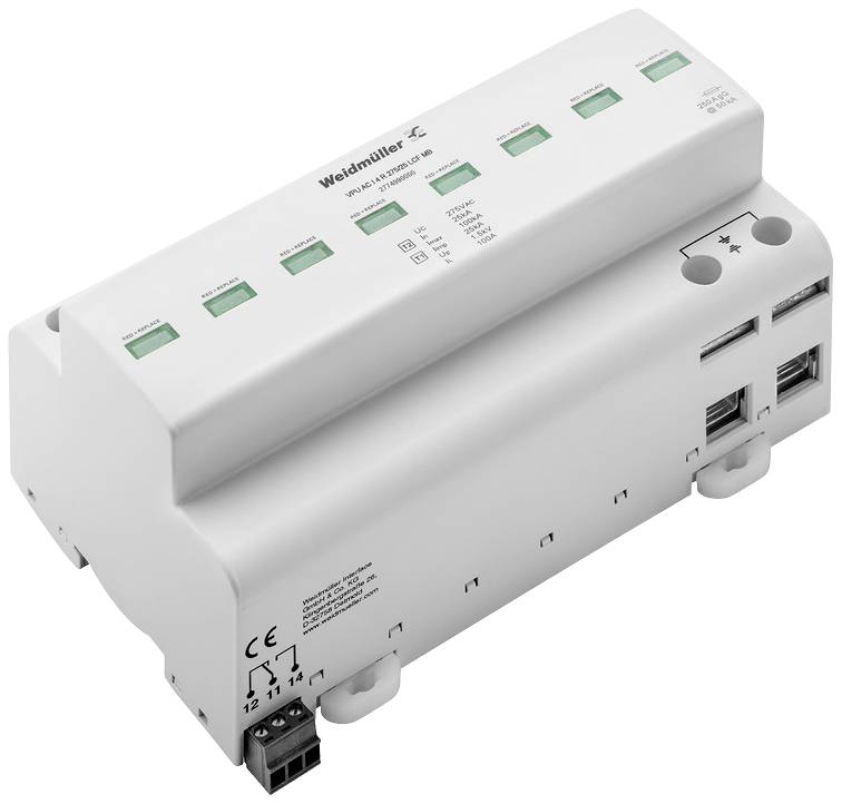 Weidmüller 2774990000 VPU AC I 4 R 275/25 LCF MB Überspannungsschutz-Ableiter 25 kA 1St.