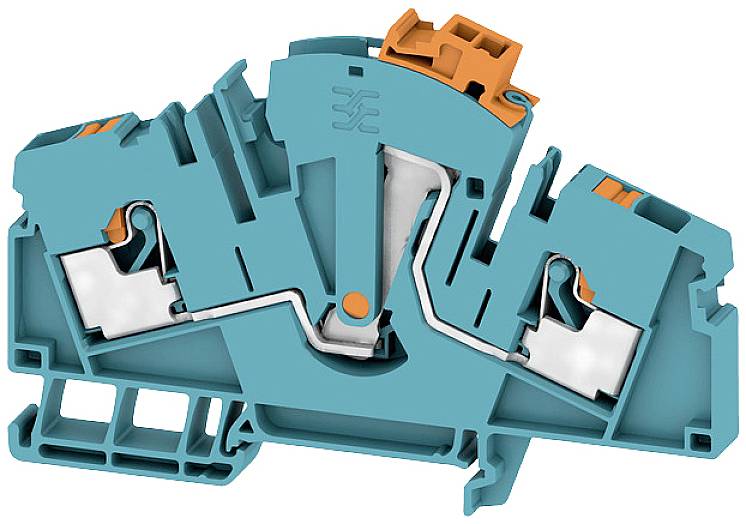 Weidmüller 2740010000 Prüftrenn-Reihenklemme Steckanschluss Blau 50St.
