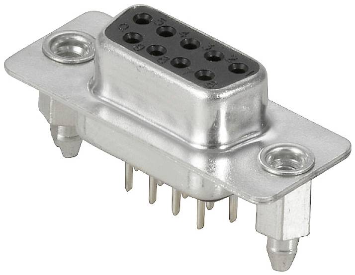 Weidmüller D-SUB F6.1 T09VU 3.2B2 TY BK 2626660000 D-SUB Buchse 0°, 180° Polzahl: 9 Löten
