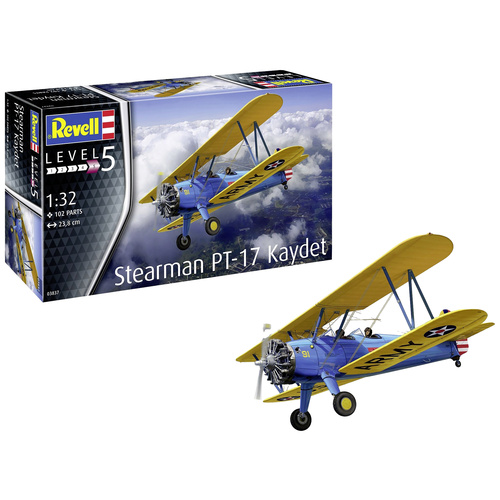 Revell 03837 Stearman PT-17 Kaydet Flugmodell Bausatz 1:32