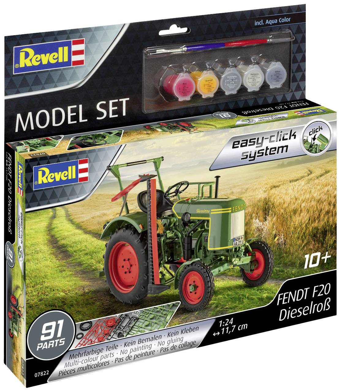 Revell 67822 Fendt F20 Dieselroß easy-click-system Traktormodell Bausatz 1:24