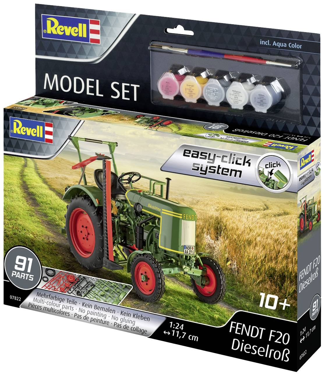 Revell 67822 Fendt F20 Dieselroß easy-click-system Traktormodell Bausatz 1:24
