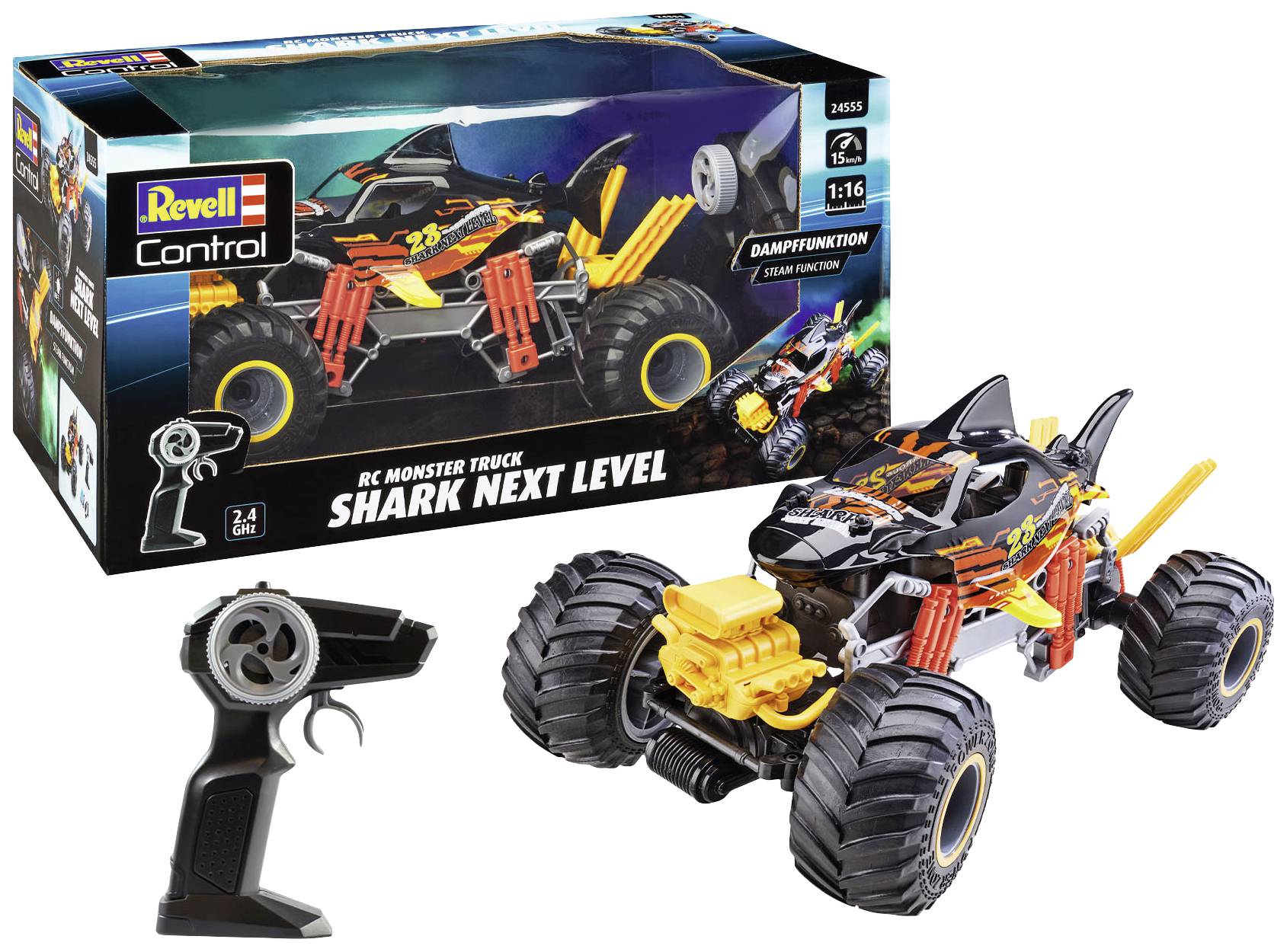 Revell 24555 Shark Next Level 1:16 RC Einsteiger Modellauto Elektro