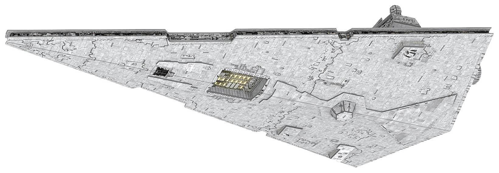 Kartonmodellbausatz Star Wars Imperial Star Destroyer 00326 Star Wars Imperial Star Destroyer 1St.