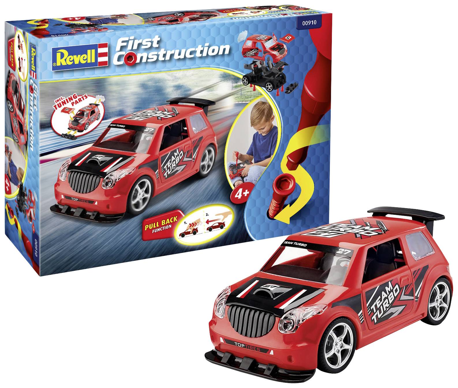 Revell 00910 First-Construction Rallye Car Automodell Bausatz 1:20