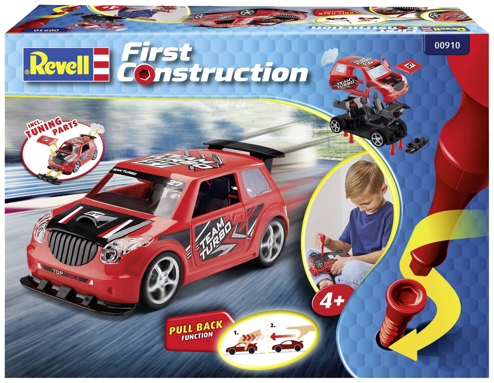 Revell 00910 First-Construction Rallye Car Automodell Bausatz 1:20