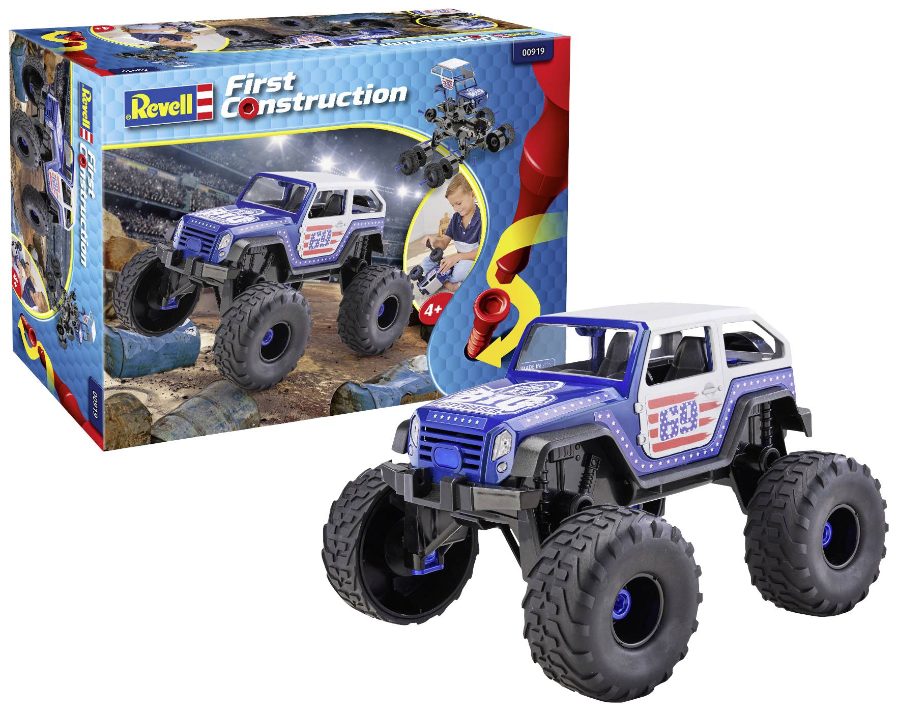 Revell 00919 First-Construction Monster Truck Automodell Bausatz 1:20