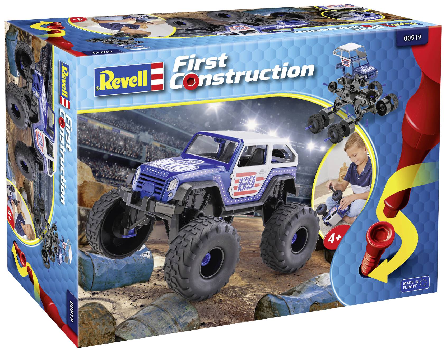 Revell 00919 First-Construction Monster Truck Automodell Bausatz 1:20