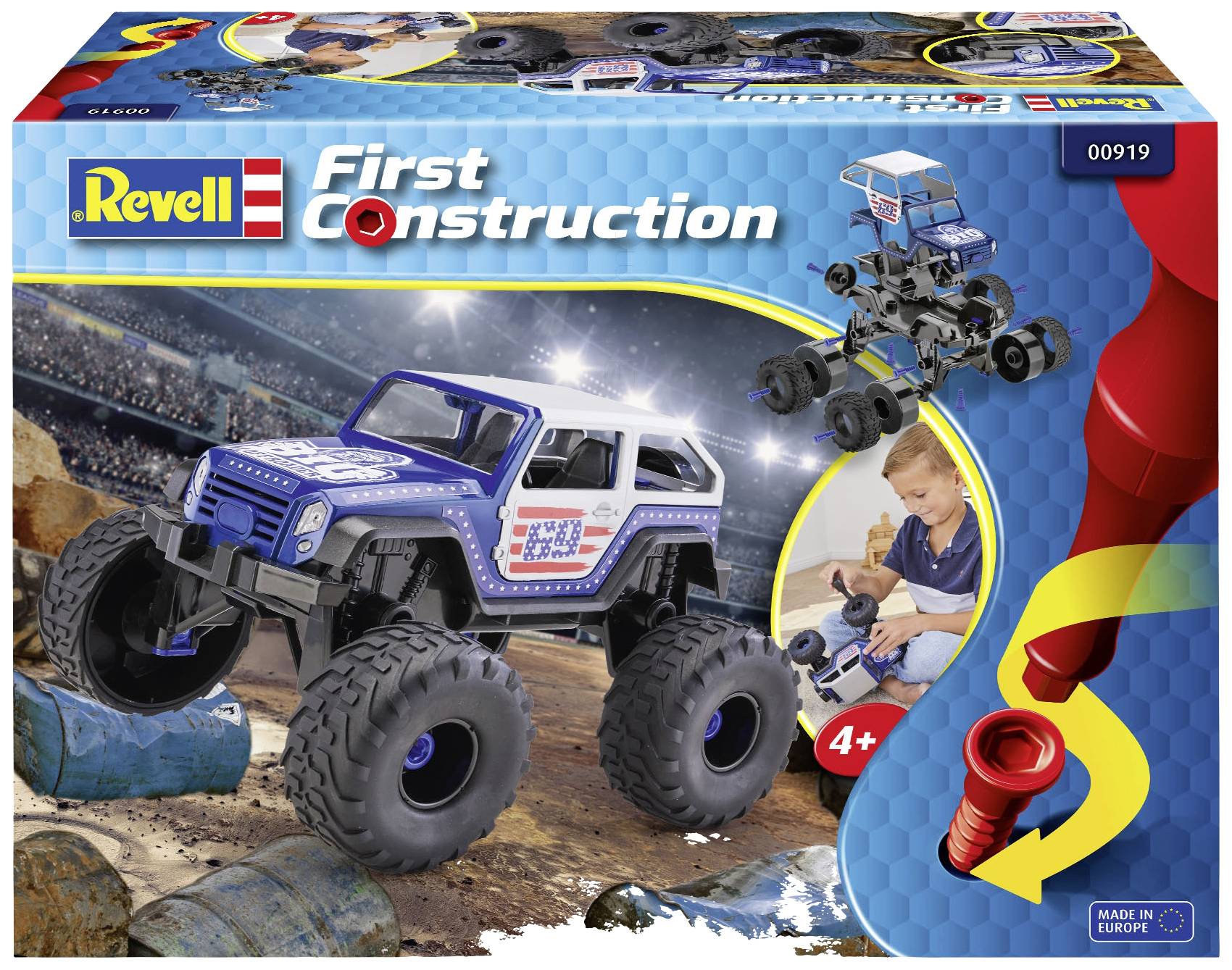 Revell 00919 First-Construction Monster Truck Automodell Bausatz 1:20