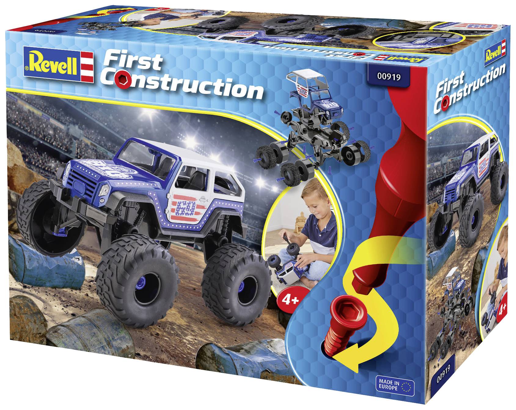 Revell 00919 First-Construction Monster Truck Automodell Bausatz 1:20