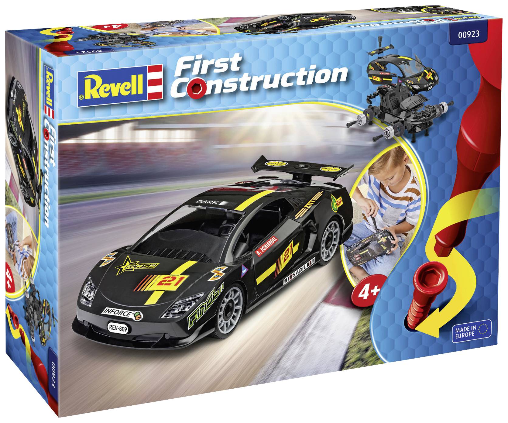 Revell 00923 First-Construction Rennwagen Automodell Bausatz 1:20