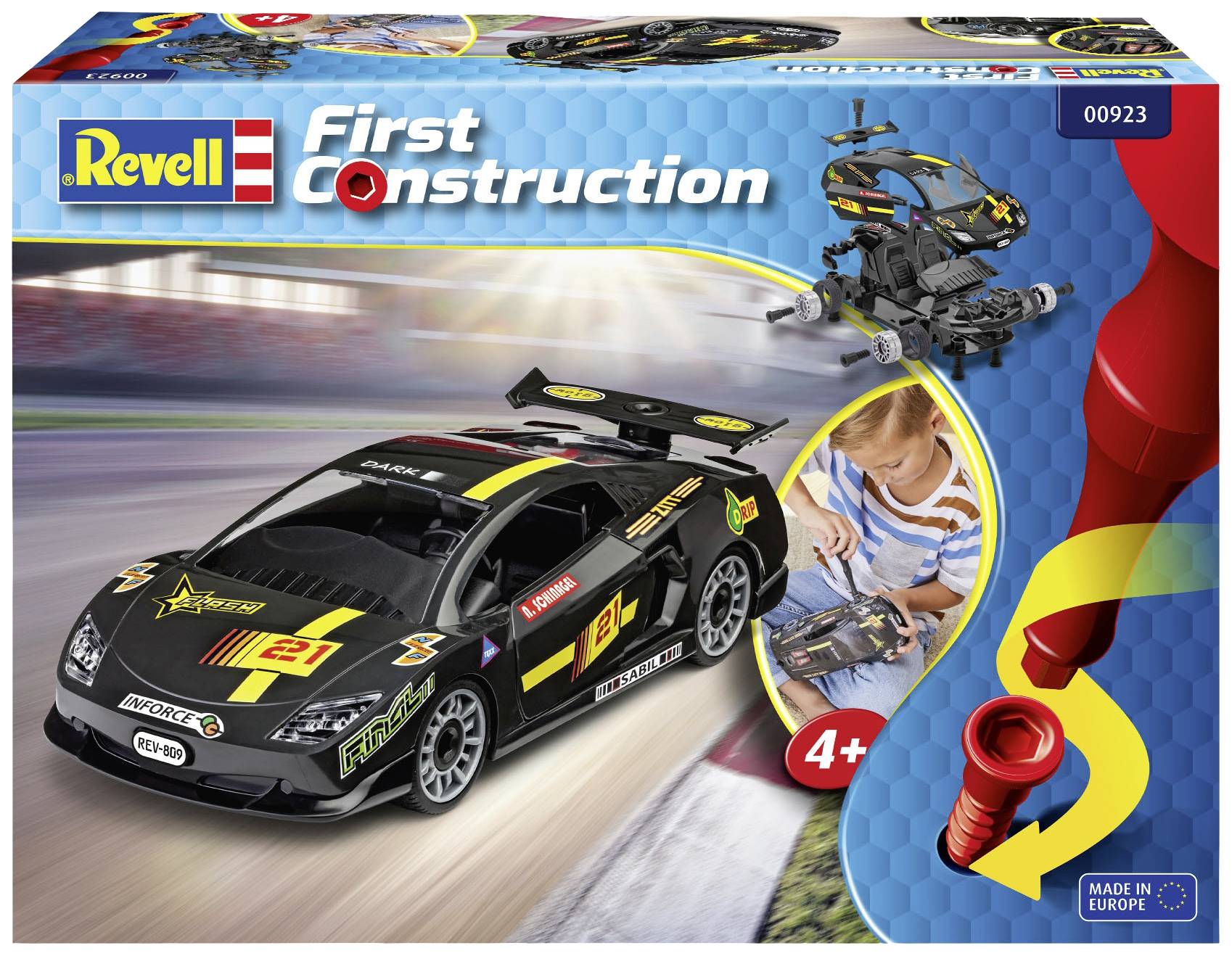 Revell 00923 First-Construction Rennwagen Automodell Bausatz 1:20