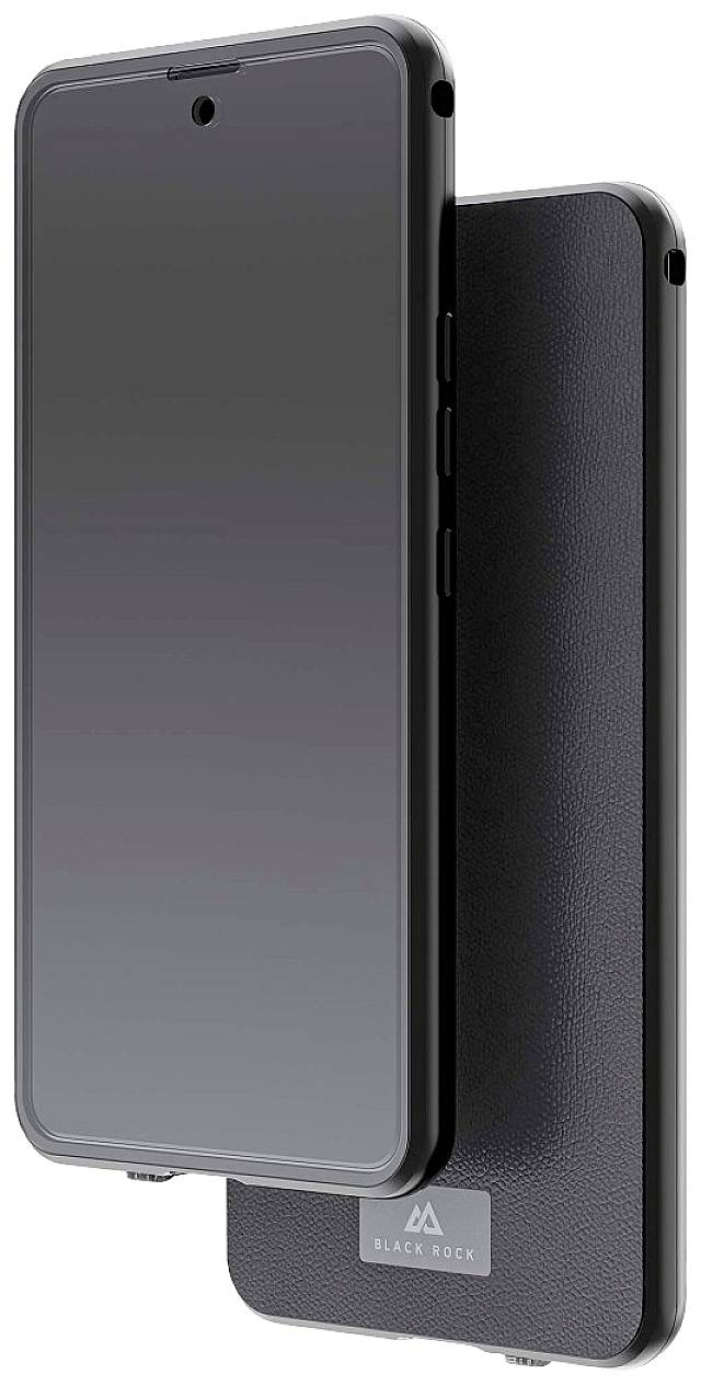 Black Rock 360° Cover Samsung Galaxy S22 Schwarz Induktives Laden 2160TGL02
