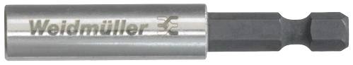 Metallischer Bit-Halter mit der Aufschrift 'Weidmüller' und einem sechseckigen Schaft für den Einsatz in Schraubwerkzeugen.