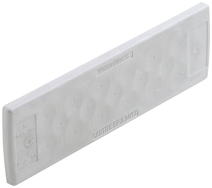 Graue Kabelverschraubung von Weidmüller mit gewellter Oberfläche, Modell CABLETITE EPA 2781, für Elektroinstallationen.